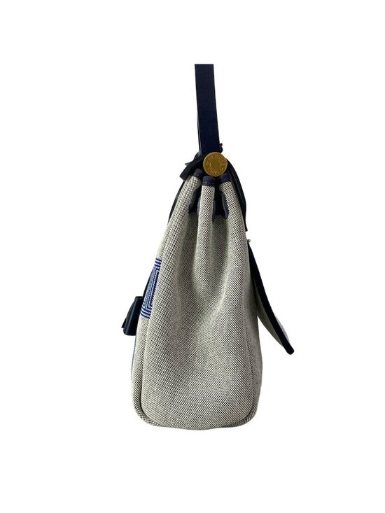 Hermès Herbag Zip 31 Cloth Handbag Navy/Sapphire Hermes Handbag Herbag Zip PM Navy Ivory Gold